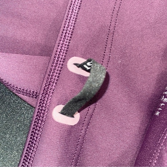 Athleta Allyson Felix Legend Mesh 7/8 Tights Yoga Colorblock Purple Size Small - Picture 9 of 10